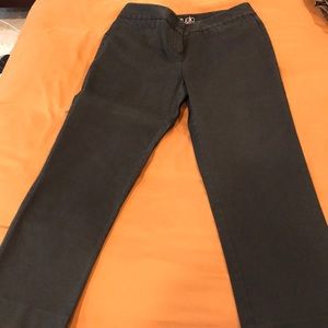 Lafayette Studio 148 cropped black flat front pant